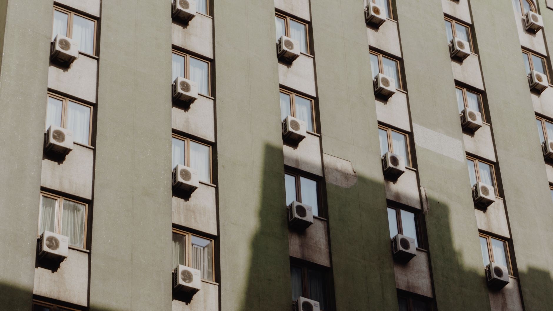 Ventilation and air units on a building (sample image)